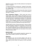 Preview for 6 page of Orien FSW-120 Use And Care Manual