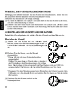 Preview for 24 page of Orient WE (KL7) Instruction Manual