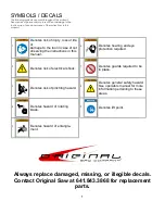 Preview for 7 page of Original Saw Company 3531-01 Operation & Maintenance Manual