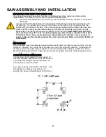 Preview for 12 page of Original Saw Company 3531-01 Operation & Maintenance Manual