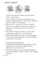 Preview for 14 page of ORIGO Digital compass watch Instruction Manual