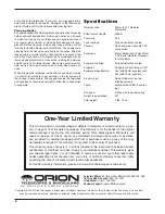 Preview for 8 page of ORION TELESCOPES & BINOCULARS GoScope 80mm Instruction Manual