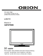 Orion 32FXT906 Operating Instructions Manual preview