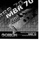 Preview for 1 page of Orion Multiple Battery Regulator MBR70 Installation Manual