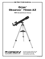 Orion OBSERVER 70MM AZ Manual preview