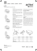 Preview for 2 page of Orliman actius ACAB04 UNI Instructions For Use And Care