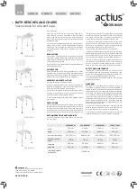 Preview for 2 page of Orliman actius ACAB08#UNI Instructions For Use And Care