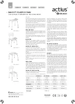 Preview for 3 page of Orliman actius ACAB08#UNI Instructions For Use And Care