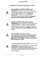 Preview for 7 page of Ormesa DYNAMICO 1 Use And Maintenance Handbook