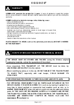 Preview for 6 page of Ormesa MINI STANDY Use And Maintenance Handbook