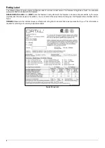 Preview for 6 page of ORTAL Clear 130 LS Installation And Operation Manual