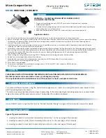 Preview for 1 page of Ortech Micro Compact Series Manual