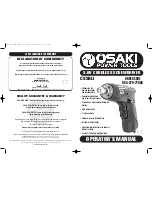 Osaki Power Tools CS36Li Operator'S Manual preview