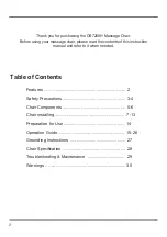 Preview for 2 page of Osaki OS-7200H Pinnacle User Manual