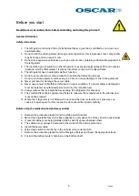 Preview for 5 page of OSCAR 1-A210 User Instructions