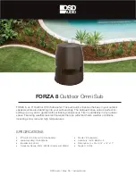 Preview for 2 page of OSD Audio FORZA8 Installation Manual