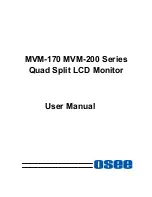 OSEE MVM-170 Series User Manual preview