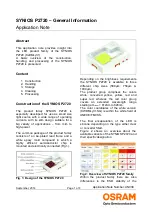 Preview for 1 page of Osram SYNIOS P2720 Series Application Note