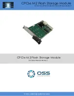 OSS OSS-CPCIE3-3U-CR-4-M.2 Manual preview