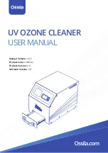 Preview for 1 page of Ossila UV Ozone Cleaner User Manual