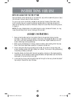 Preview for 4 page of Oster 1691A Instruction Manual