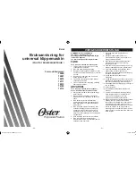 Preview for 26 page of Oster 76076 Instruction Manual