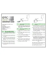 OTC Wireless AVCW 100/200 Quick Start Manual preview
