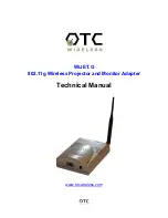 Preview for 1 page of OTC Wireless WiJET.G Technical Manual