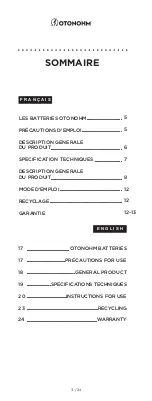 Preview for 3 page of Otonohm POWER+ Manual