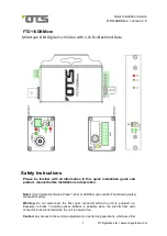 OTS FTD110DBMicro Quick Installation Manual preview