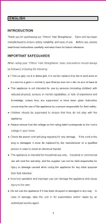 Preview for 2 page of ottimo SR 7080810 Instruction Manual