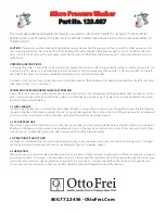 Otto Frei 123.087 Operating Instructions preview