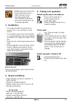 Preview for 8 page of Otto Office OS 850 Operating Instructions Manual