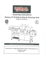 Preview for 2 page of Outdoor Gourmet Deluxe LP Assembly Instructions Manual