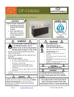 Preview for 1 page of Outdoor GreatRoom Company CF-1242-AU-N, CF-1242-AU-LP User Manual