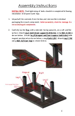 Preview for 4 page of Outdoor GreatRoom Company KW-1242-K Installation Instructions Manual