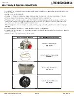 Preview for 14 page of Outdoor Plus TOP-FSI-LP Owner'S Operation And Installation Manual