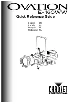 Preview for 1 page of Ovation E-160WW Quick Reference Manual