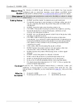 Preview for 2 page of Ovation E-160WW Quick Reference Manual