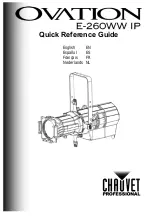 Preview for 1 page of Ovation E-260WW IP Quick Reference Manual