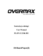 Preview for 1 page of Overmax OV-BASICPLAYER User Manual