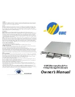 Preview for 1 page of OWC Mercury Rack Pro 4 Bay Storage Enclosure Owner'S Manual