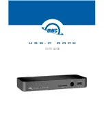 OWC USB-C DOCK User Manual preview