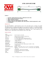 OWI AMP-STCOMB Specifications preview