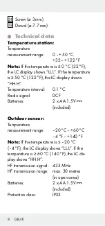 Preview for 8 page of OWIM HG00073A Operation And Safety Notes