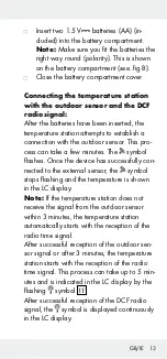 Preview for 13 page of OWIM HG00073A Operation And Safety Notes