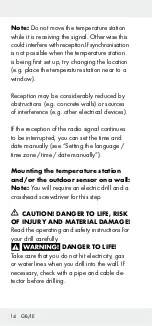 Preview for 14 page of OWIM HG00073A Operation And Safety Notes