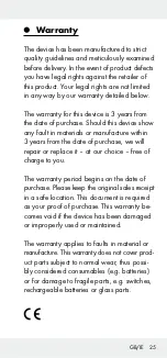 Preview for 25 page of OWIM HG00073A Operation And Safety Notes