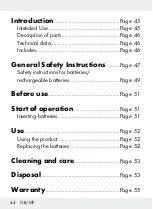 Preview for 43 page of OWIM Z29652A Operation And Safety Notes