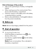 Preview for 50 page of OWIM Z29652A Operation And Safety Notes